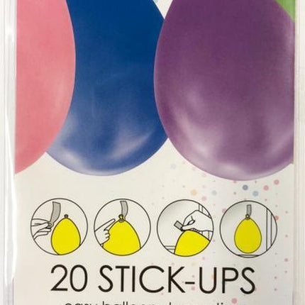 Feestbazaar Ballon Plakkers Stick-up (20st)