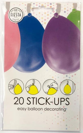 Feestbazaar Ballon Plakkers Stick-up (20st)
