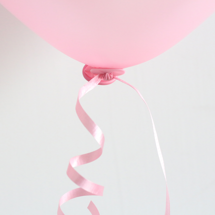 Feestbazaar Ballon Sluiters Met Lint Roze (100st)