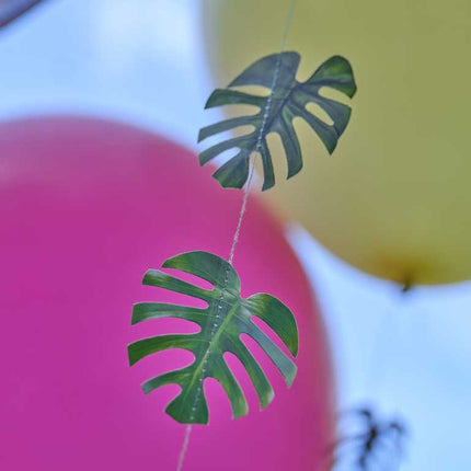 Feestbazaar Ballonlint Hawaii Palm Bladeren (5st)