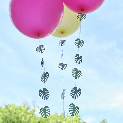 Feestbazaar Ballonlint Hawaii Palm Bladeren (5st)