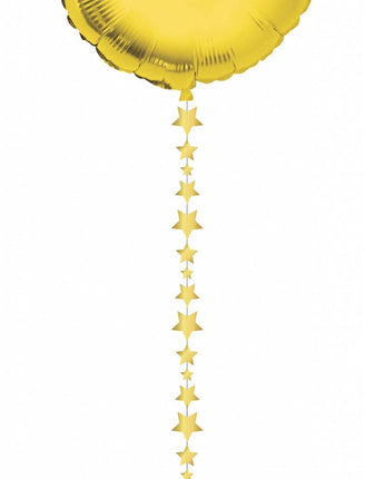 Feestbazaar Ballonlint sterretjes goud