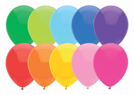 Feestbazaar Ballonnen 100 stuks mix kleuren 25cm