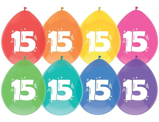 Feestbazaar Ballonnen 15 Jaar Kleurenmix