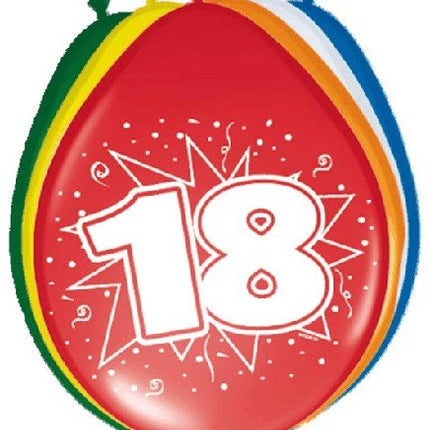 Feestbazaar Ballonnen '18' (8 st)