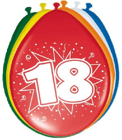 Feestbazaar Ballonnen '18' (8 st)