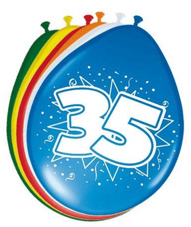 Feestbazaar Ballonnen '35' (8 st)