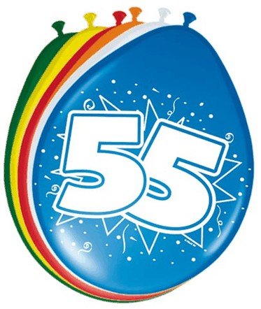 Feestbazaar Ballonnen '55' (8 st)