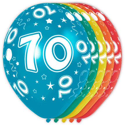 Feestbazaar Ballonnen 70 jaar (5st)
