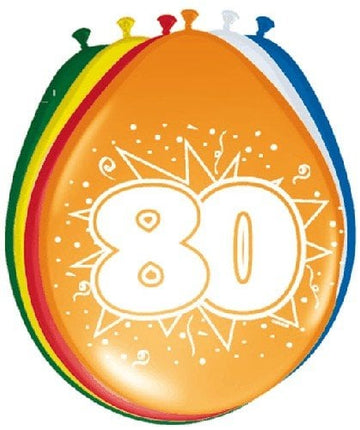 Feestbazaar Ballonnen '80' (8 st)
