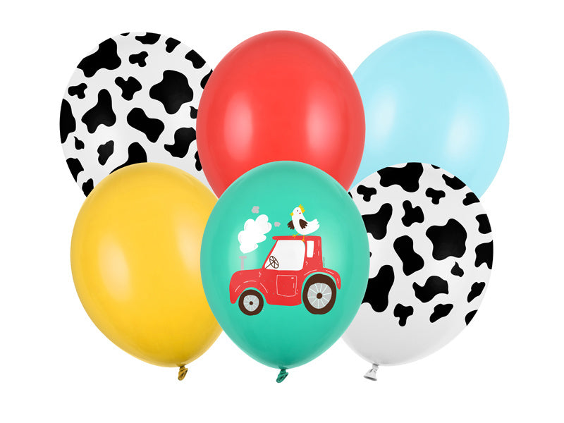 Feestbazaar Ballonnen Boerderij Mix (6st)