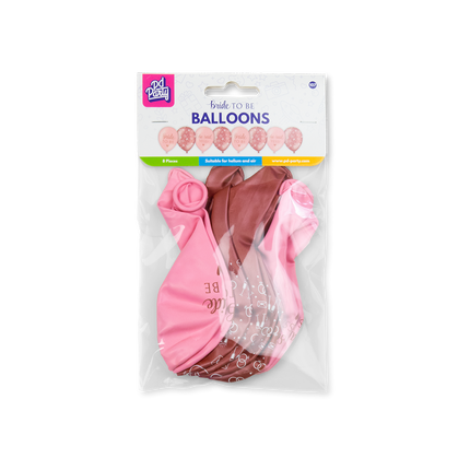 Feestbazaar Ballonnen Bride to Be Blush roze (8st)