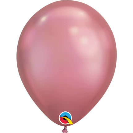 Feestbazaar Ballonnen Chroom Roze 28cm (100st)