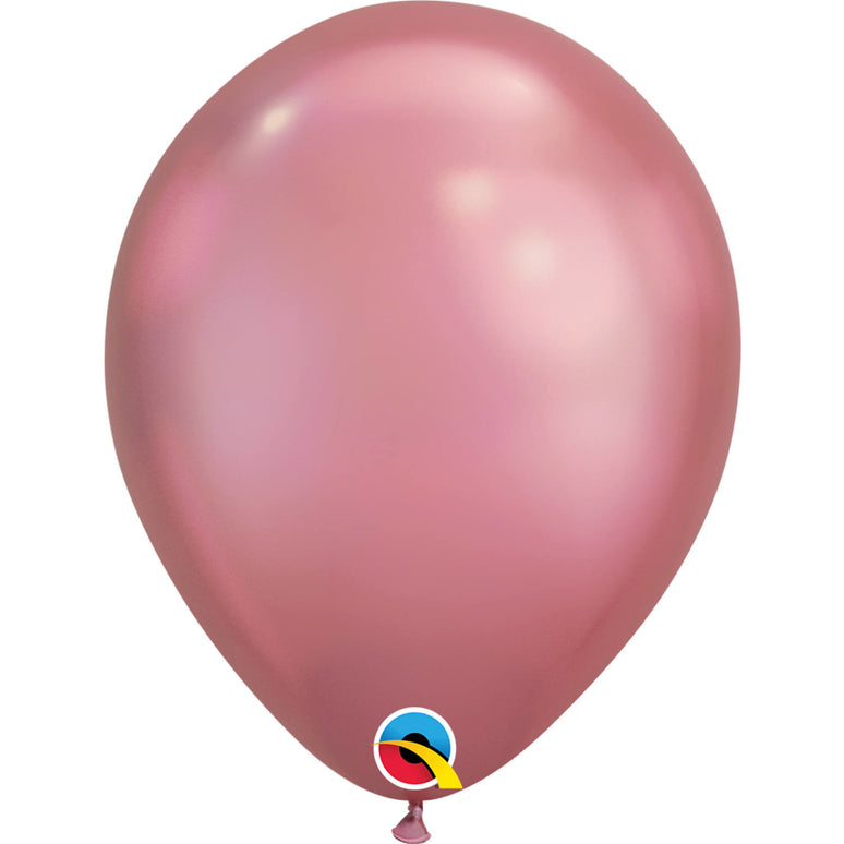 Feestbazaar Ballonnen Chroom Roze 28cm (100st)