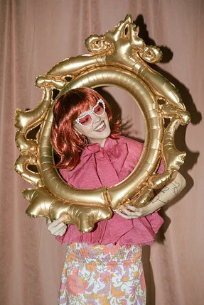 Feestbazaar Ballonnen Frame Goud 78x95cm