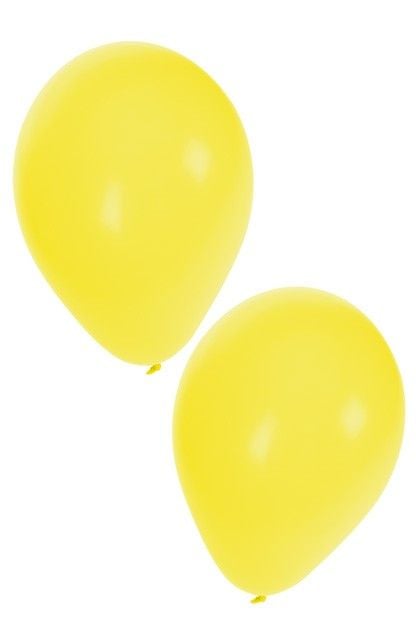 Feestbazaar Ballonnen geel 50 stuks