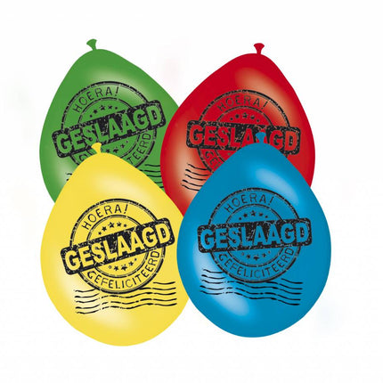 Feestbazaar Ballonnen geslaagd mix kleuren