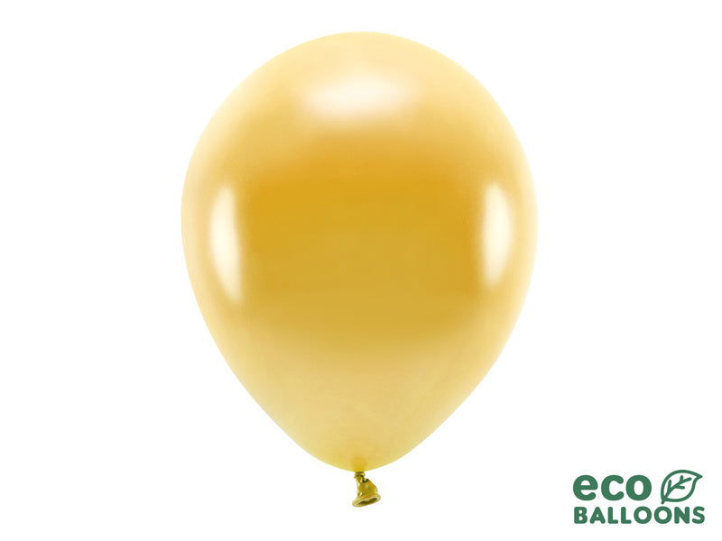 Feestbazaar Ballonnen Goud Metallic Premium Organic (10st)