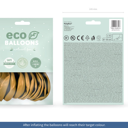 Feestbazaar Ballonnen Goud Metallic Premium Organic (10st)