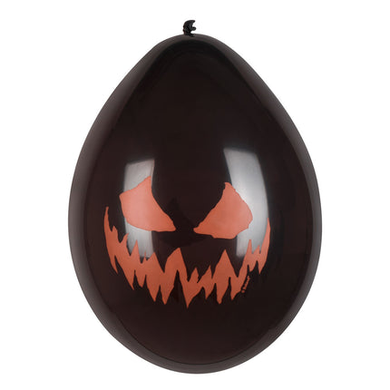 Feestbazaar Ballonnen Halloween Creepy Pumpkin (6st)