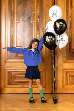 Feestbazaar Ballonnen Harry Potter Zweinstein zwart/wit (6st)