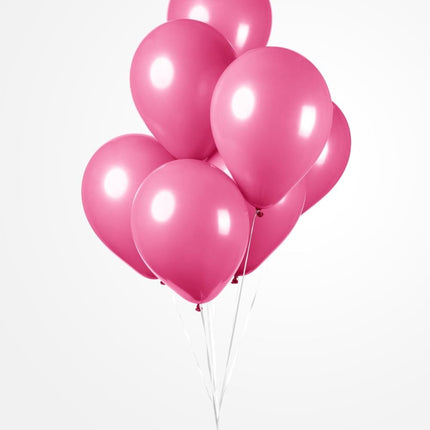 Feestbazaar Ballonnen Hot Pink 30cm (10st)