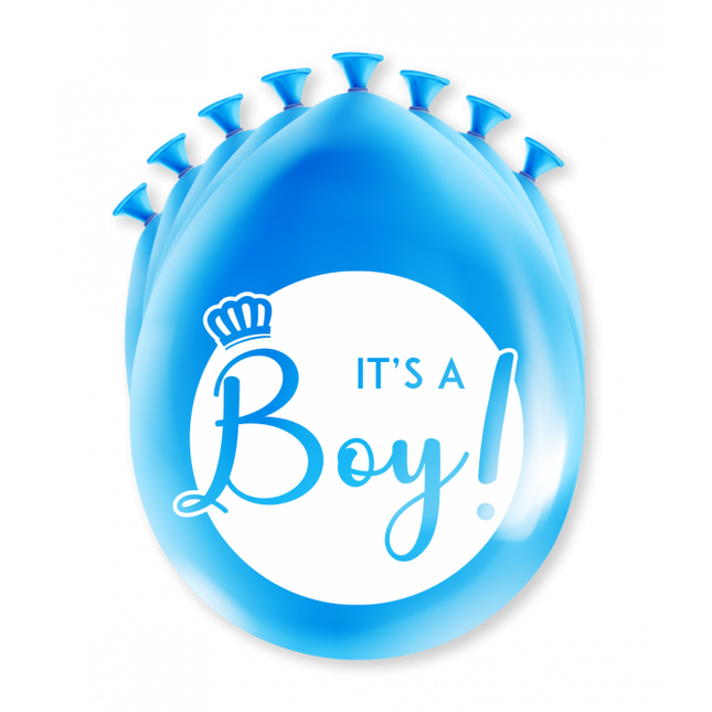 Feestbazaar Ballonnen 'It's A Boy' Babyshower (8st)