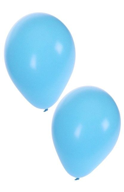 Feestbazaar Ballonnen lichtblauw 50 stuks