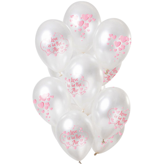 Feestbazaar Ballonnen Love Metallic Premium (12st)