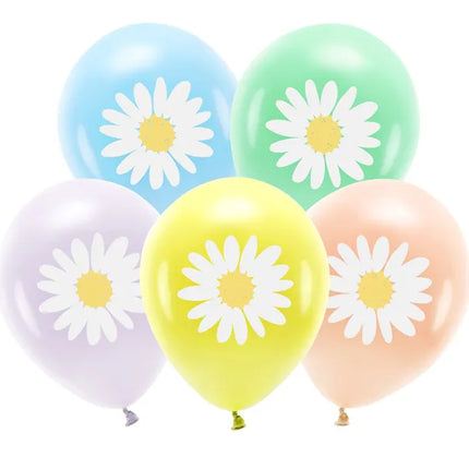 Feestbazaar Ballonnen Madeliefjes Pastel (5st)