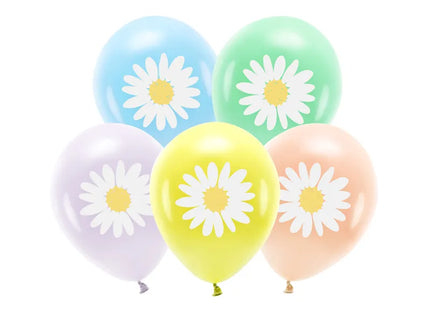 Feestbazaar Ballonnen Madeliefjes Pastel (5st)