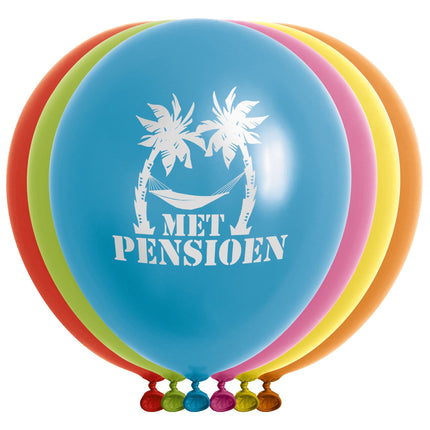 Feestbazaar Ballonnen Met Pensioen - 12 stuks