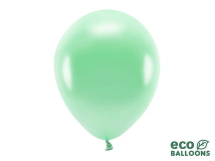 Feestbazaar Ballonnen Metallic Mint Premium Organic (100st)