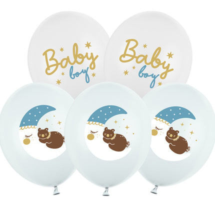 Feestbazaar Ballonnen Mix Baby Boy (6st)