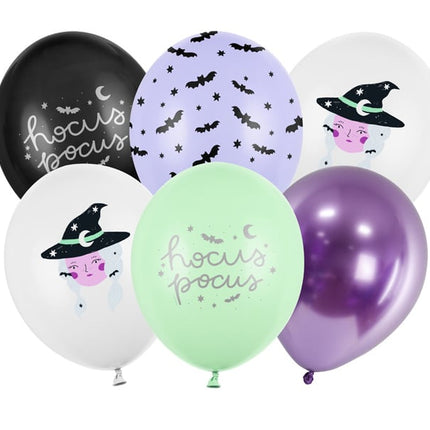 Feestbazaar Ballonnen Mix Heks Hocus Pocus (6st)