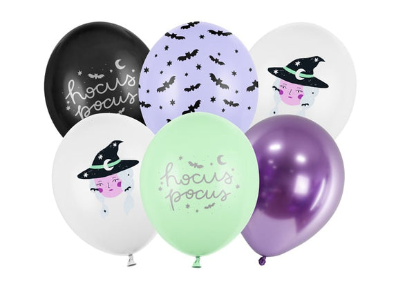 Feestbazaar Ballonnen Mix Heks Hocus Pocus (6st)