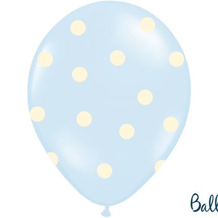 Feestbazaar Ballonnen Mix It's A Boy Pastel Blauw - 6 Stuks
