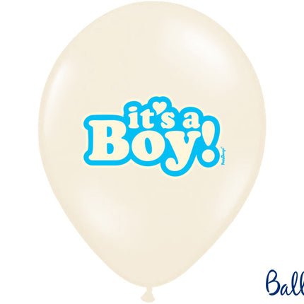 Feestbazaar Ballonnen Mix It's A Boy Pastel Blauw - 6 Stuks