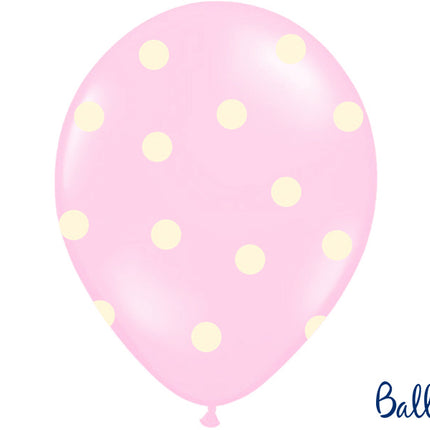 Feestbazaar Ballonnen Mix It's A Girl Pastel Roze - 6 Stuks