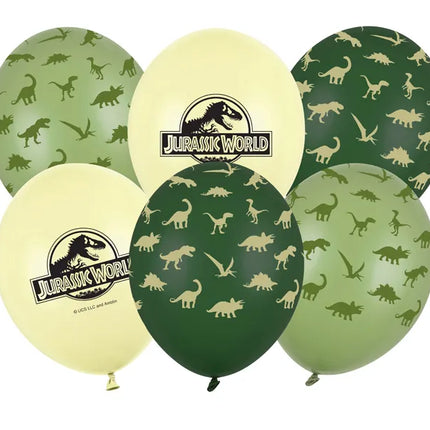 Feestbazaar Ballonnen Mix Jurassic World (6st)