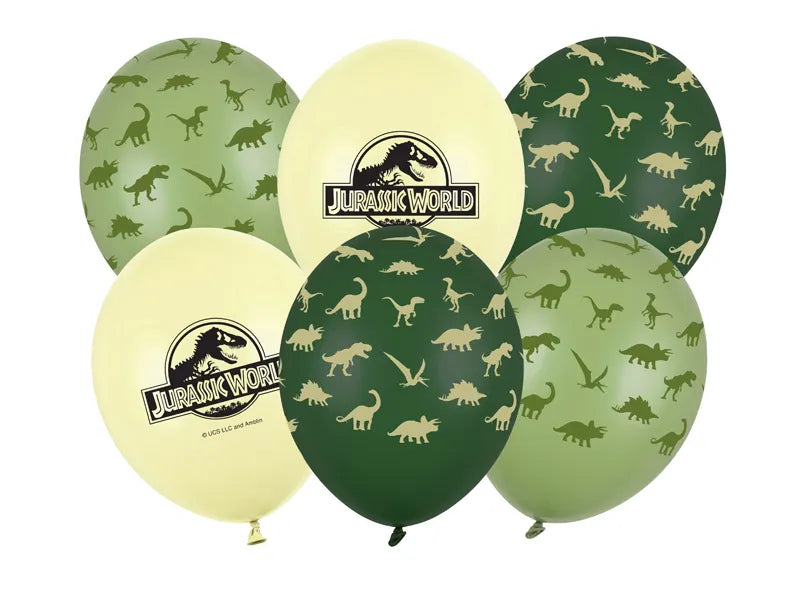 Feestbazaar Ballonnen Mix Jurassic World (6st)