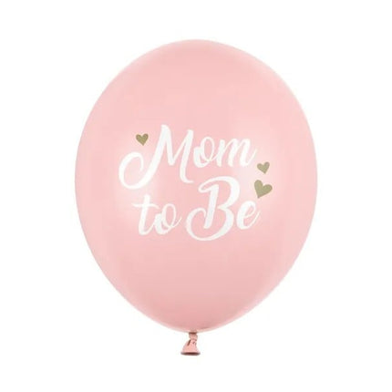 Feestbazaar Ballonnen 'Mom To Be' Lichtroze (6st)