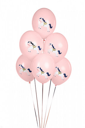Feestbazaar Ballonnen Paard Roze (6st)