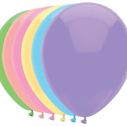 Feestbazaar Ballonnen Pastel mix 10 st. 30 cm