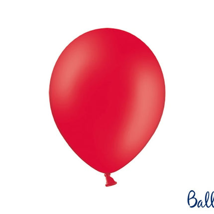 Feestbazaar Ballonnen Pastel Poppy Rood - 10 Stuks