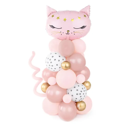 Feestbazaar Ballonnen Pilaar Pink Cat (140cm)