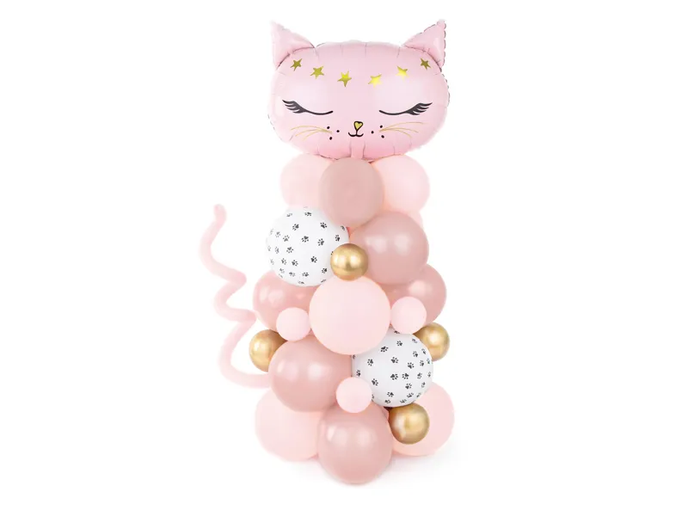 Feestbazaar Ballonnen Pilaar Pink Cat (140cm)
