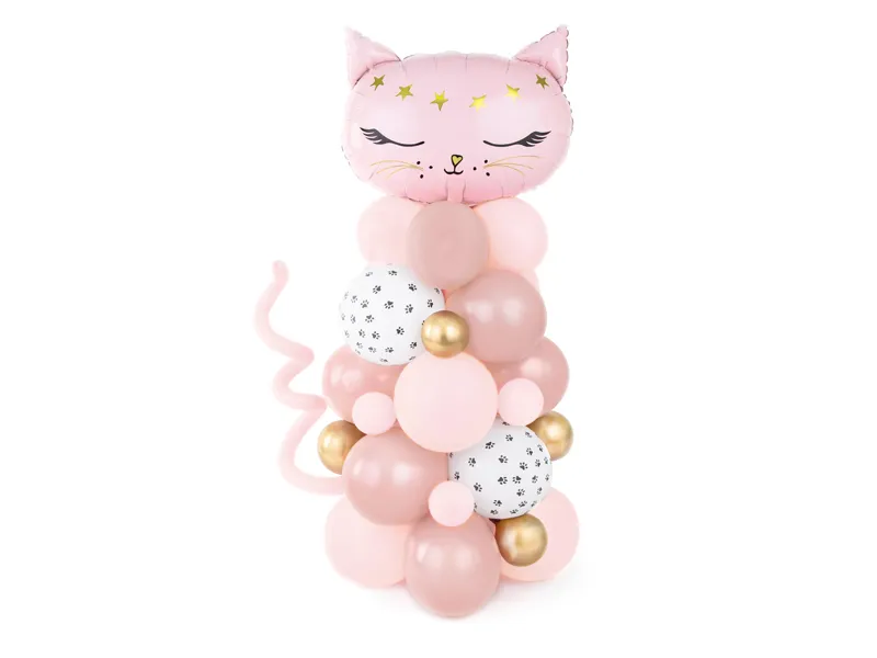 Feestbazaar Ballonnen Pilaar Pink Cat (140cm)