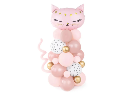 Feestbazaar Ballonnen Pilaar Pink Cat (140cm)
