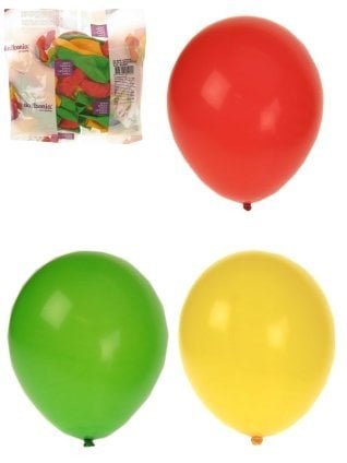 Feestbazaar Ballonnen rood/geel/groen 50 stuks